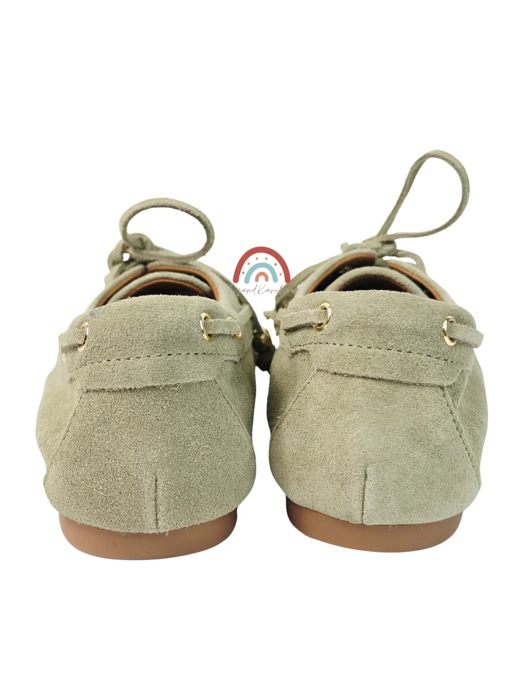 New! Madewell The Jamie Boat Shoe in Leather Suede Pale Fatigue 9 - Picture 10 of 15
